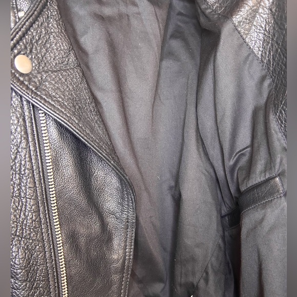 Zara Genuine Buffalo leather motorcycle jacket - Picture 4 of 8
